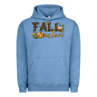 Pigment Pebble Blue fall in love Urban Hoodie - BundleAndBundleShop
