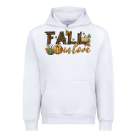 White fall in love Urban Hoodie - BundleAndBundleShop