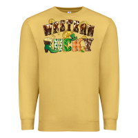 Antique Gold Western lucky St. Patrick's Day Premium Sweatshirt - CowGirlArtShop