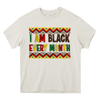 Cream i am black every month Heavy Core Tee - Artiststas