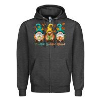 Charcoal Heather Thankful grateful blessed Zipper Hoodie - NancyCooperArtShop