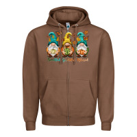 Chestnut Thankful grateful blessed Zipper Hoodie - NancyCooperArtShop