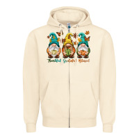 Sandshell Thankful grateful blessed Zipper Hoodie - NancyCooperArtShop