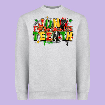 Juneteenth Free Ish Since 1865 Heavyweight Sweatshirt Designed By Lillyallendesigns