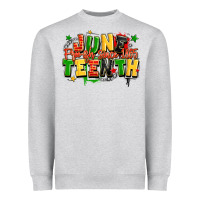 Heather Grey juneteenth free ish since 1865 Heavyweight Sweatshirt - LillyAllenDesigns