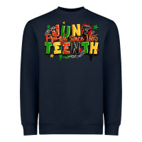 Navy juneteenth free ish since 1865 Heavyweight Sweatshirt - LillyAllenDesigns