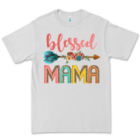 Dove Grey blessed mama Premium Tee - JahusDesignShop