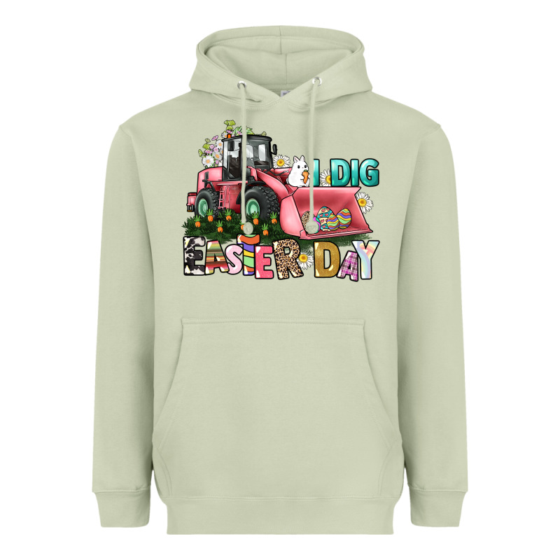 I Dig Easter Day Heavyweight Hoodie by HowdyJamesFarm | Teevron
