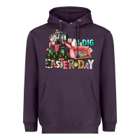 Plum I dig Easter Day Heavyweight Hoodie - HowdyJamesFarm