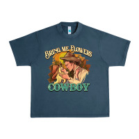 Midnight Navy bring me flowers cowboy Urban Heavy Tee - NancyCooperArtShop