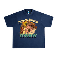 Navy bring me flowers cowboy Urban Heavy Tee - NancyCooperArtShop