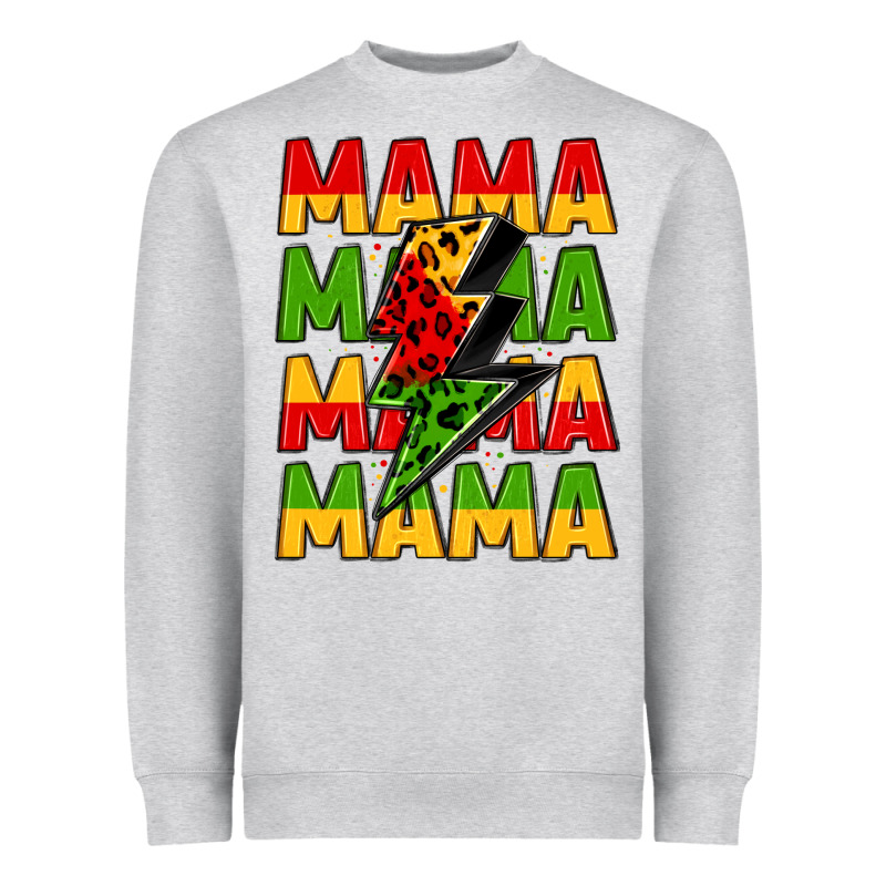 Mama Lightning Bolt Juneteenth Heavyweight Sweatshirt by LillyAllenDesigns | Teevron