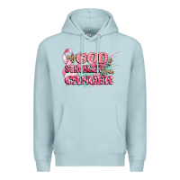 Blue Mist my god is stronger than cancer Premium Hoodie - CowGirlArtShop