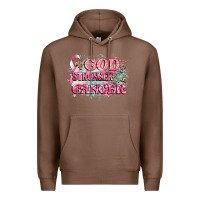 Chestnut my god is stronger than cancer Premium Hoodie - CowGirlArtShop