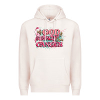 Pale Pink my god is stronger than cancer Premium Hoodie - CowGirlArtShop