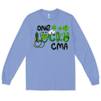 Colony Blue one lucky certified medical assistant cma Long Sleeve Tee - RanaPortraitStore