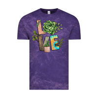 Cloud Purple plant love Vintage Tee - NancyCooperArtShop