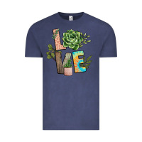 Vintage Denim plant love Vintage Tee - NancyCooperArtShop