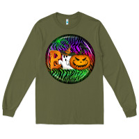 Army Green halloween round earrings 3 Long Sleeve Tee - BundleAndBundleShop