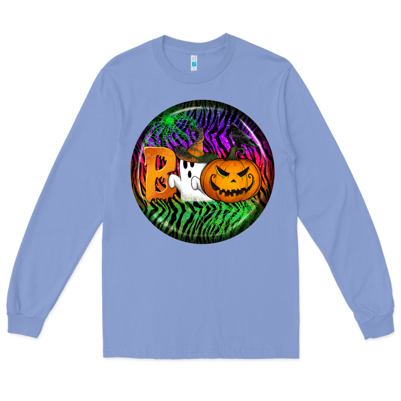 Halloween Round Earrings 3 Long Sleeve Tee by BundleAndBundleShop | Teevron