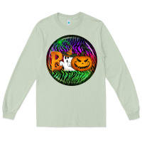 Matcha halloween round earrings 3 Long Sleeve Tee - BundleAndBundleShop