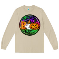 Mushroom halloween round earrings 3 Long Sleeve Tee - BundleAndBundleShop