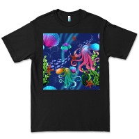 Black undersea Premium Tee - BundleAndBundleShop
