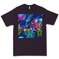 Plum undersea Premium Tee - BundleAndBundleShop
