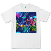 White undersea Premium Tee - BundleAndBundleShop