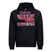 Black in october we wear pink and watch football Urban Hoodie - FaDigitalArtStudio