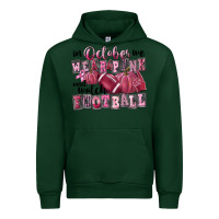 Forest Green in october we wear pink and watch football Urban Hoodie - FaDigitalArtStudio