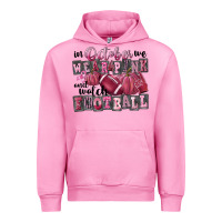 Fuchsia Pink in october we wear pink and watch football Urban Hoodie - FaDigitalArtStudio