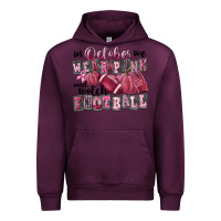 Mauve Wine in october we wear pink and watch football Urban Hoodie - FaDigitalArtStudio