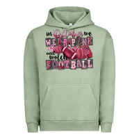 Pigment Oil Green in october we wear pink and watch football Urban Hoodie - FaDigitalArtStudio