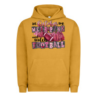Pigment Peanut Butter in october we wear pink and watch football Urban Hoodie - FaDigitalArtStudio