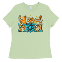 Matcha blessed mom with gemstone Ladies Tee - AdoDesignShop