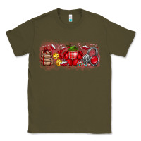 Army Green Merry Christmas Classic Tee - CowhideDigitalArt