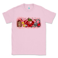 Bubblegum Pink Merry Christmas Classic Tee - CowhideDigitalArt