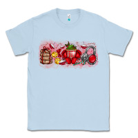 Dusty Blue Merry Christmas Classic Tee - CowhideDigitalArt