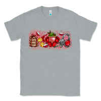 Heather Grey Merry Christmas Classic Tee - CowhideDigitalArt
