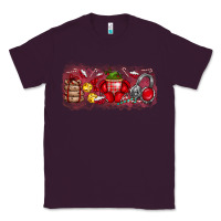 Plum Merry Christmas Classic Tee - CowhideDigitalArt