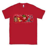 Red Merry Christmas Classic Tee - CowhideDigitalArt