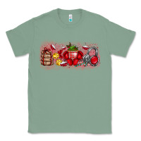 Sage Merry Christmas Classic Tee - CowhideDigitalArt