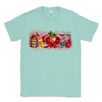 Seafoam Merry Christmas Classic Tee - CowhideDigitalArt