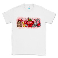 White Merry Christmas Classic Tee - CowhideDigitalArt
