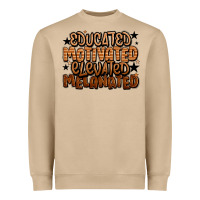 Educated Motivated Elevated Melanated Heavyweight Sweatshirt | Teevron