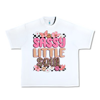 White sassy little soul Urban Heavy Tee - MaliasSmallBusiness