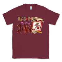 Burgundy teaching is my jam Classic Tee - NancyCooperArtShop