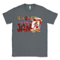 Charcoal Heather teaching is my jam Classic Tee - NancyCooperArtShop