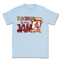 Dusty Blue teaching is my jam Classic Tee - NancyCooperArtShop